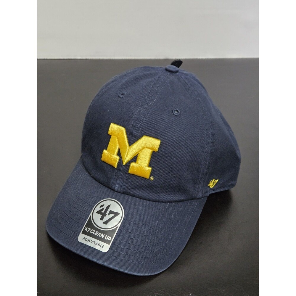 UNIVERSITY OF MICHIGAN WOLVERINES 47 Brand Baseball Hat Cap Adjustable Dad New